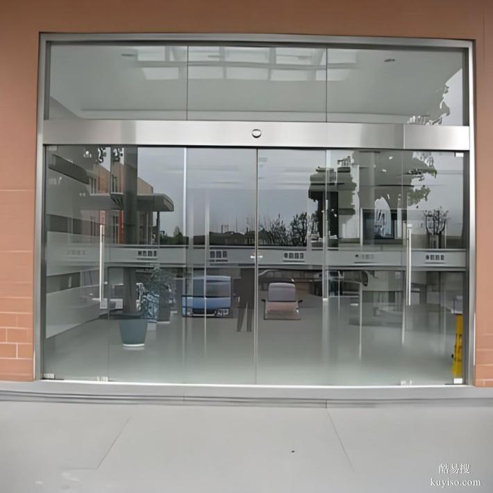 维修广州番禺电子玻璃门 办公室玻璃门 人脸门禁开门 电锁安装