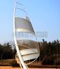 抽象帆船雕塑设计,帆船船帆雕塑