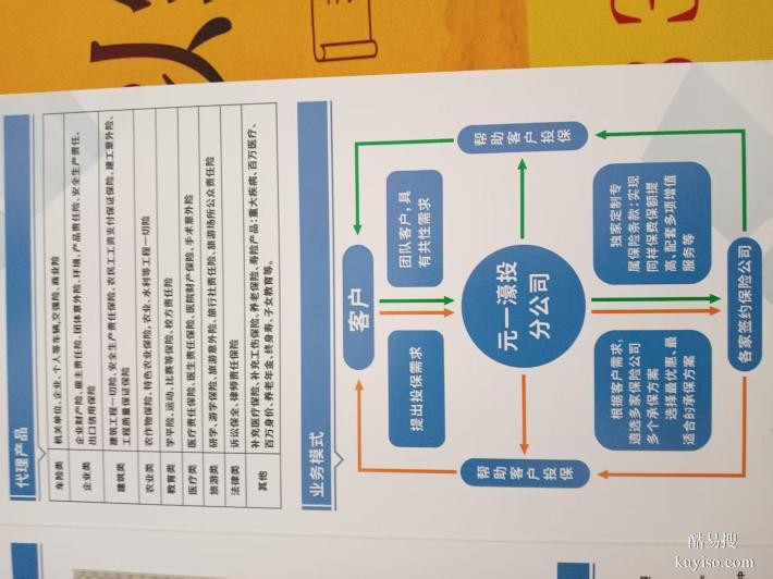 安徽元一保xian代li公司鳳陽(yáng)濠投元一保xian分公司zheng式成立