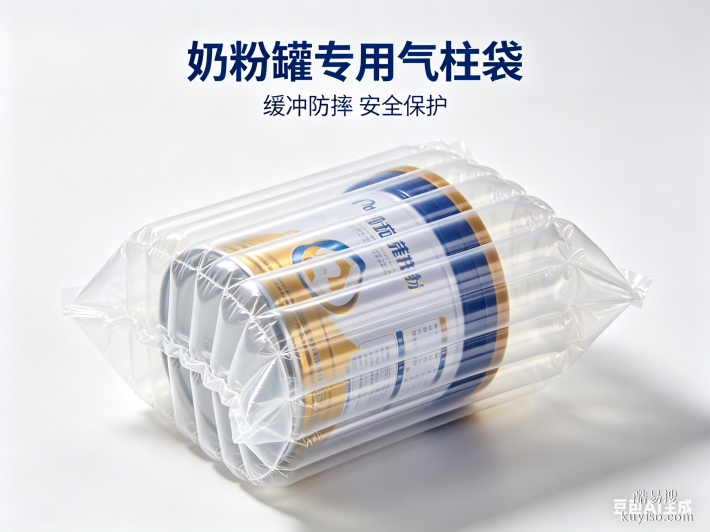 18cm 奶粉罐氣柱袋物流運輸安全包裝加厚防護充氣氣囊