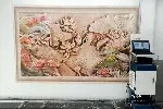 可移动立式墙体彩绘机户内高精度3D电视背景墙打印机高清墙绘机