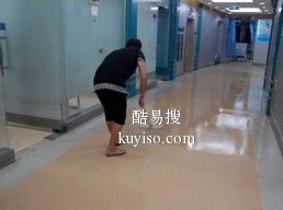 黄埔区公司PVC地板打蜡，月子中心走廊通道地板清洁打蜡