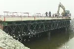 钢便桥630螺旋管贝雷片施工：京山钢栈桥材料施工