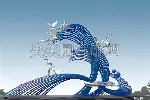 海浪雕塑装置设计,不锈钢浪花雕塑定制厂家