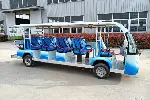 17座电动观光敞篷车厂家-景区游览观光接待车