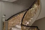 楼梯铝艺护栏铝艺楼梯扶手图片大全现代栏杆